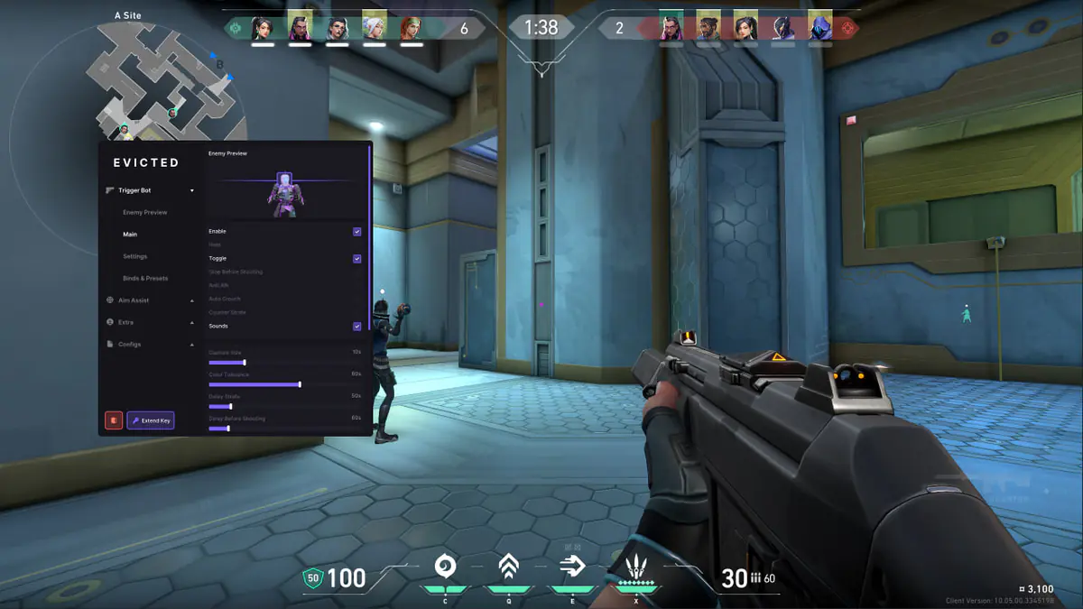 Evicted Trigger Bot — Valorant screenshot 1
